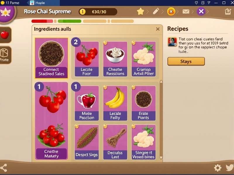 Rose Chai Supreme Game Interface